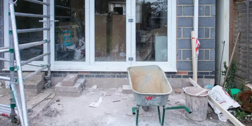Constructieberekening uitbouw op erfgrens